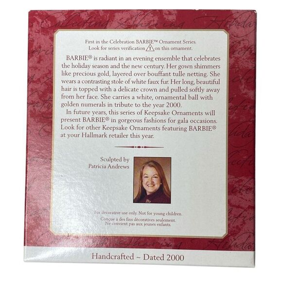 2000 Celebration BARBIE Hallmark Ornament 1st in Series - Picture 4 of 5